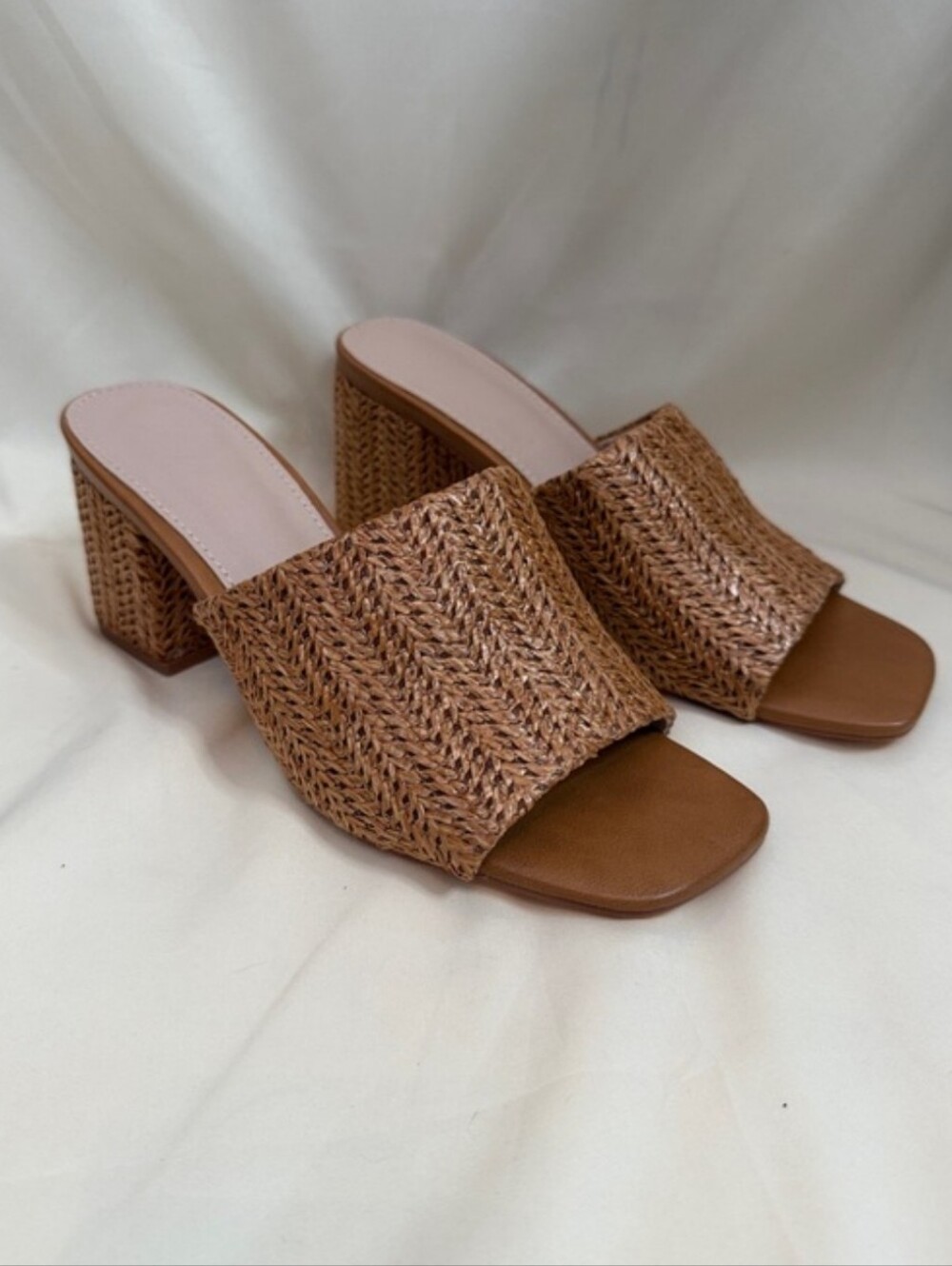 Woven Mules, Size 7